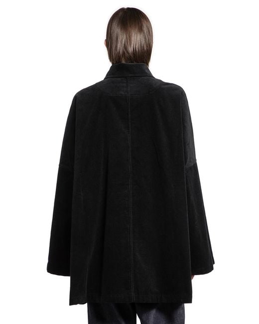 Totême Black Cord Overshirt Jacket