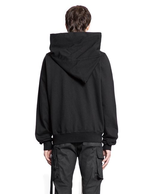Rick Owens Black Concordians Mountain Hoodie for men