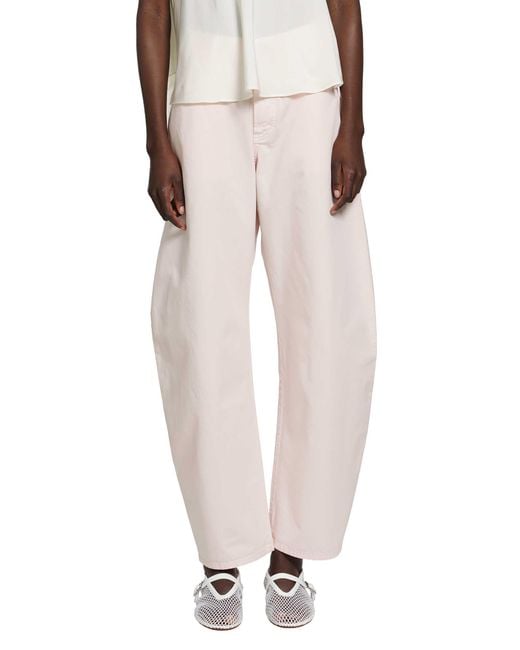 Alaïa Pink Round Denim Pants