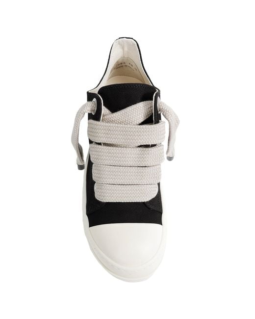 Rick Owens Black Tower Jumbolace Low Sneaks for men