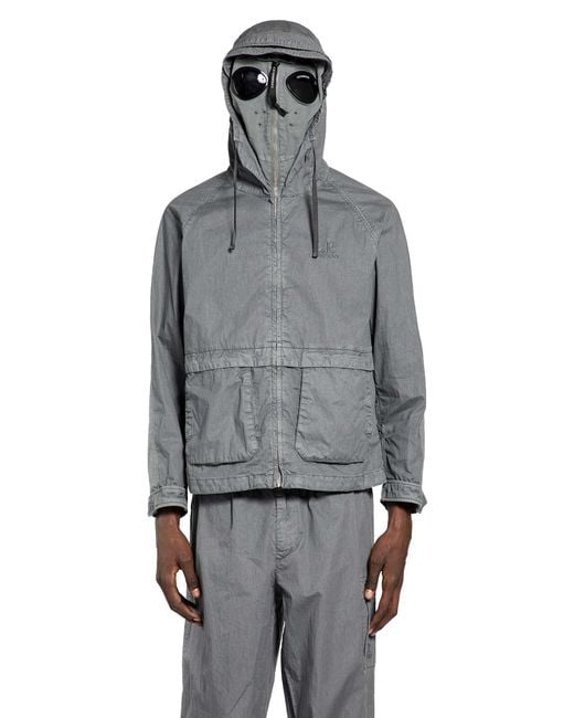 C.P. Company 50 Fili Wax Explorer Jacket in Gray for Men | Lyst
