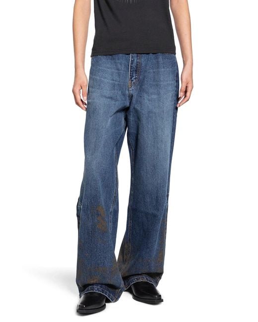JORDANLUCA Blue Insignia Jeans for men