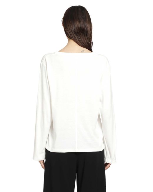 The Row White Elfrida Top