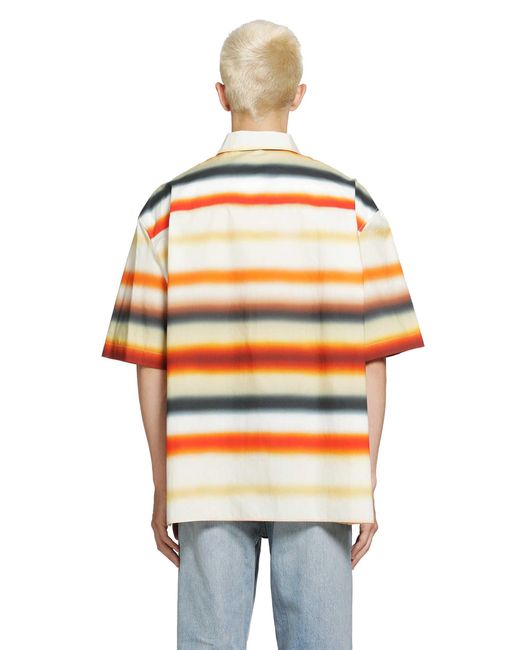 Loewe Orange Short Sleeve Shirt for men