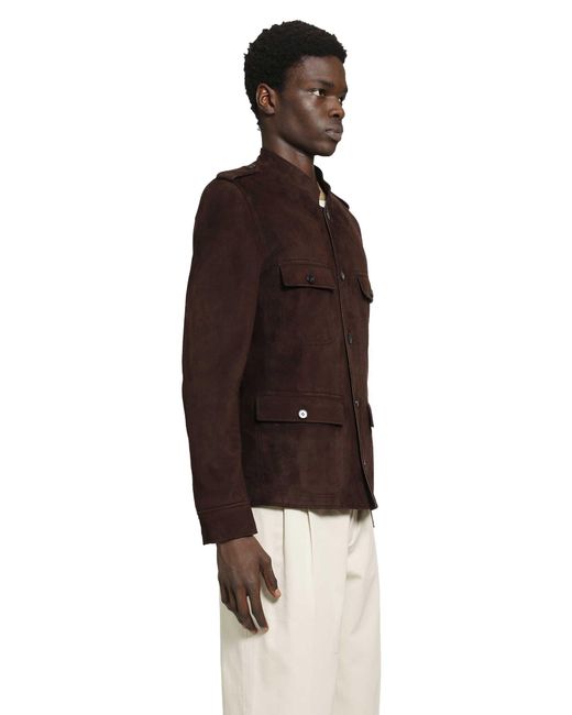 Prada Brown Suede Jacket for men