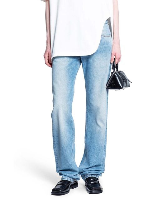 The Attico Blue Long Jeans