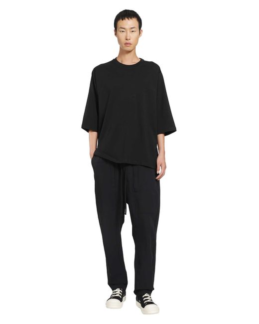 Thom Krom Black Printed Round Neck T-Shirt for men