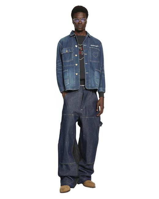 Human Made Blue Denim Coverall Jacket for men