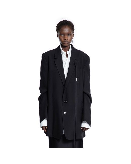 Ann Demeulemeester Blue Agnes High Comfot Tailored Blazer