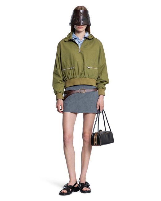 Prada Green Poplin Jacket