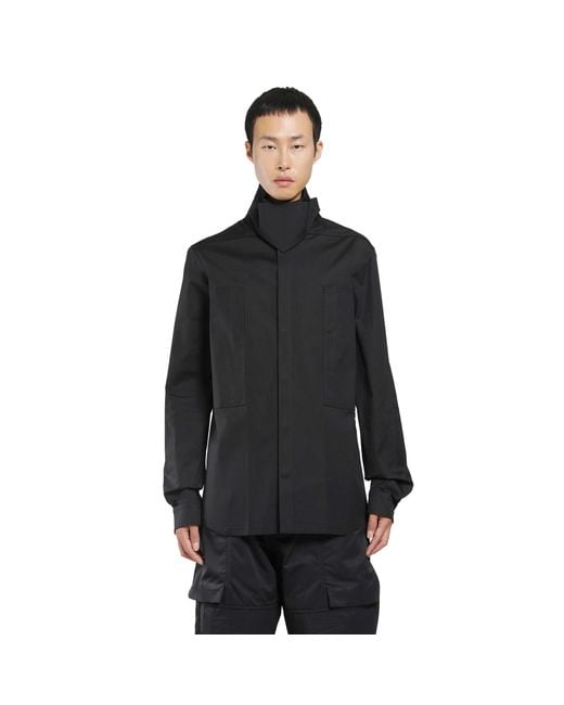 Rick Owens Black Tower Outershirt for men