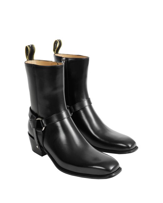 Fendi Black Double O Ankle Boots