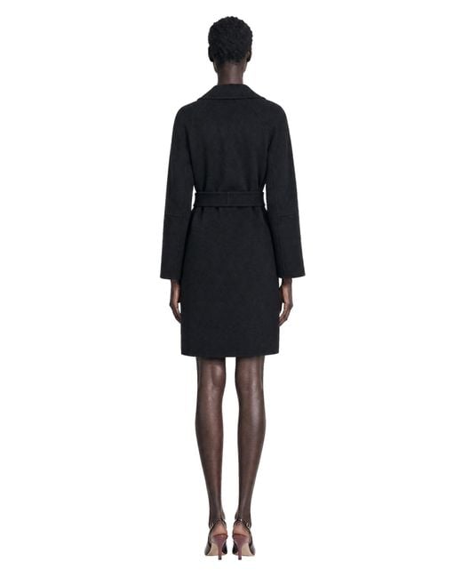 Max Mara Blue Double Face Wool Coat
