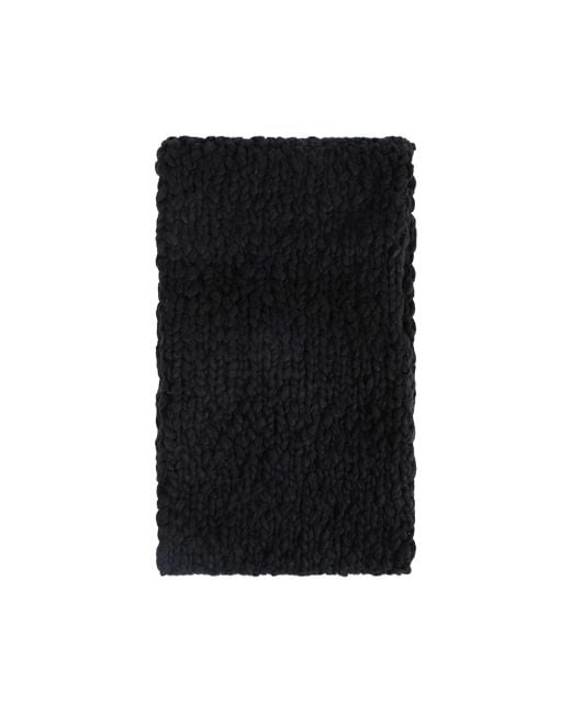 Yohji Yamamoto Black Hand-Woven Slabs/W Knit Snood