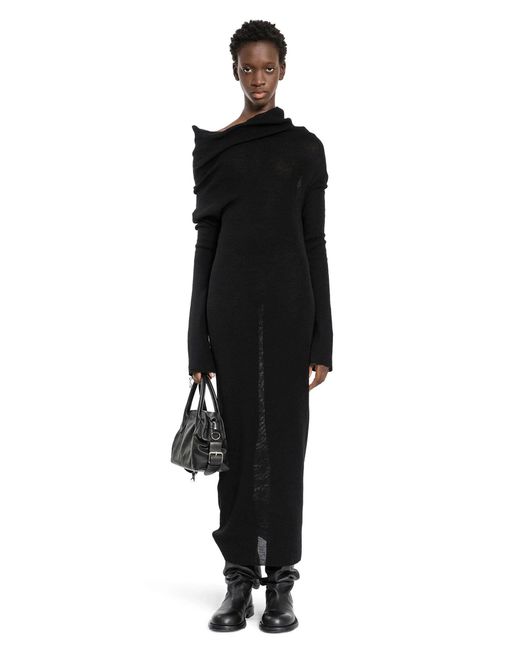 Ann Demeulemeester Black Barbro Long Dress