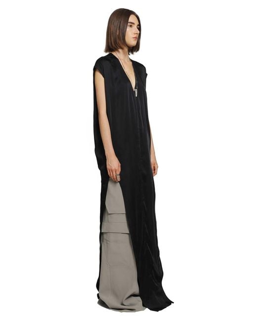 Rick Owens Black Tower Arrowhead Gown