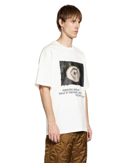 Oamc Peacemaker White Landart 03 Print T-Shirt for men