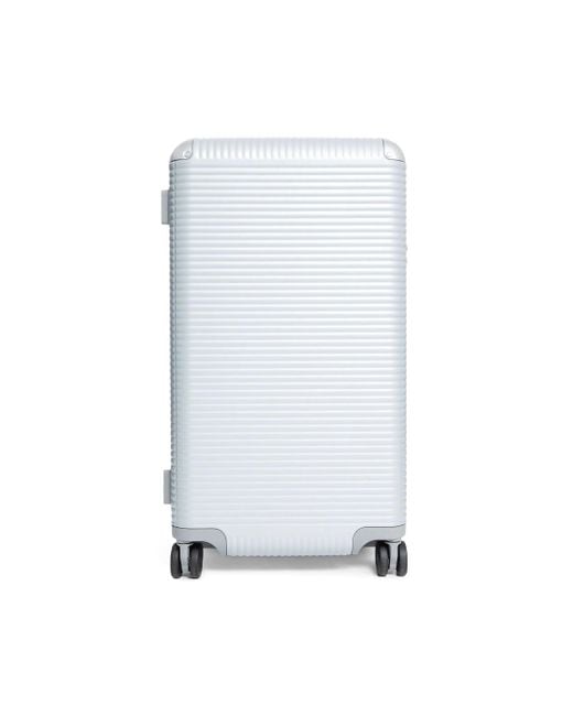 Fpm White Bank Zip Deluxe Trunk On Wheels for men