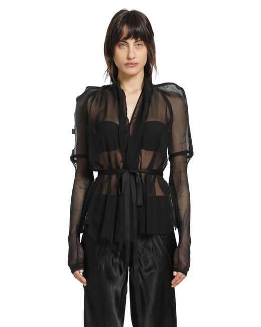 Rick Owens Black Temple Combo Metro Jkt