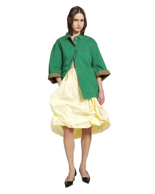Prada Blue Technical Taffeta Skirt