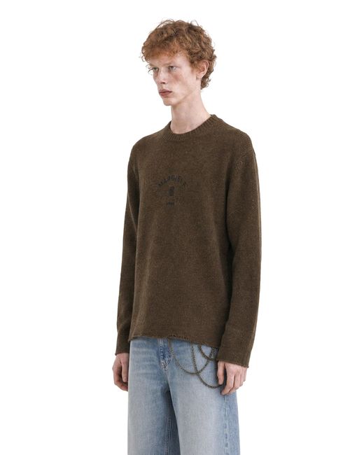 MM6 by Maison Margiela Brown Wool Blend Sweater for men
