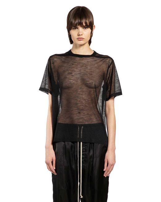 Rick Owens Black Temple Brad T-Shirt