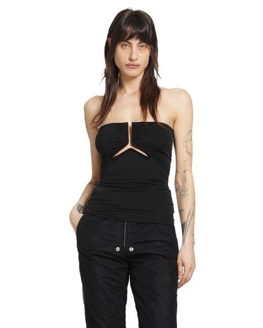 Rick Owens Black Temple Alannah Prong Bustier