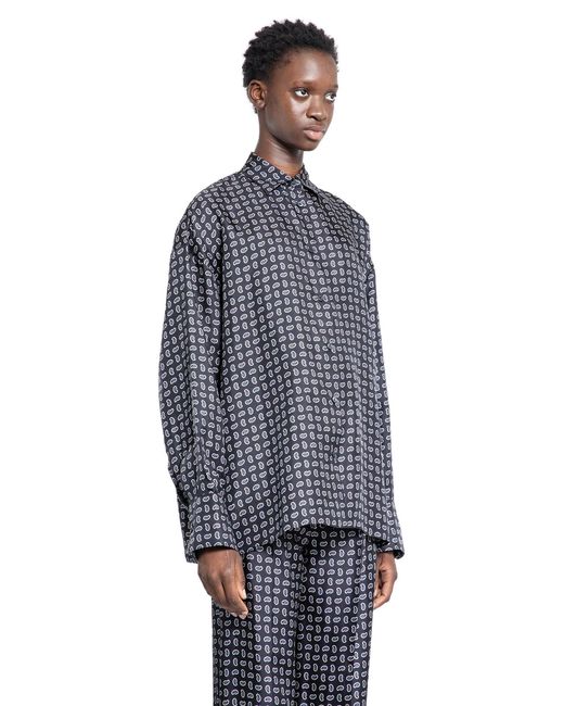 Prada Blue Losanga Shirt
