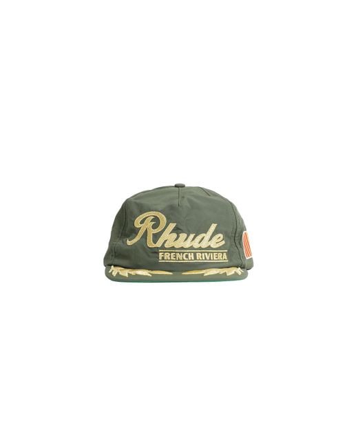 Rhude Green French Riviera Cap for men