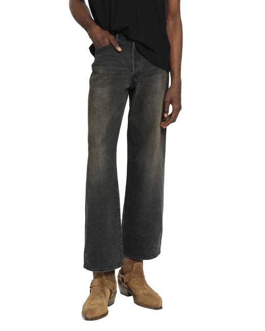 Ssstein Black Loose Denim Jeans for men