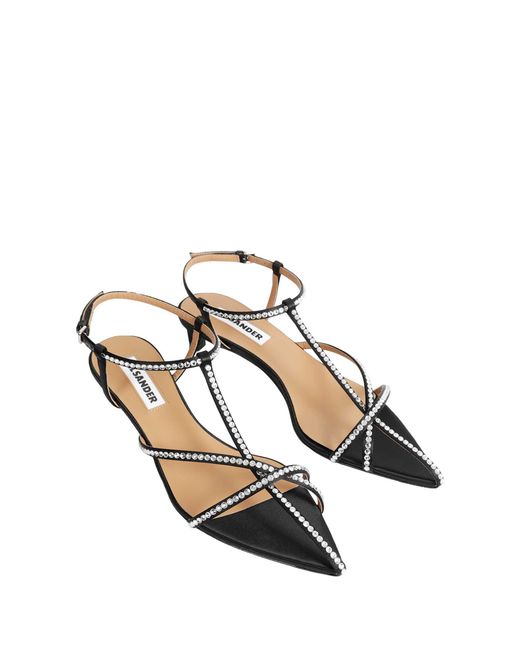 Jil Sander Black Cage Low-Heel Sandals