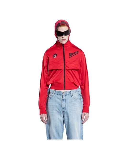 PROTOTYPES Red Umbro Collaboration Cropped Track Jacket for men