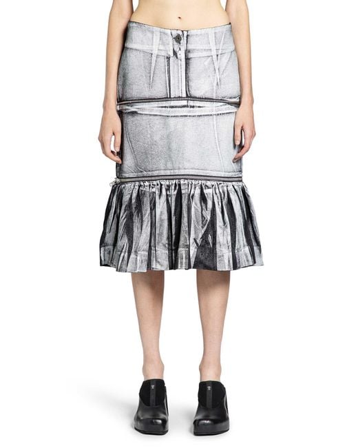 VAQUERA Multicolor Painted Workwear Skirt