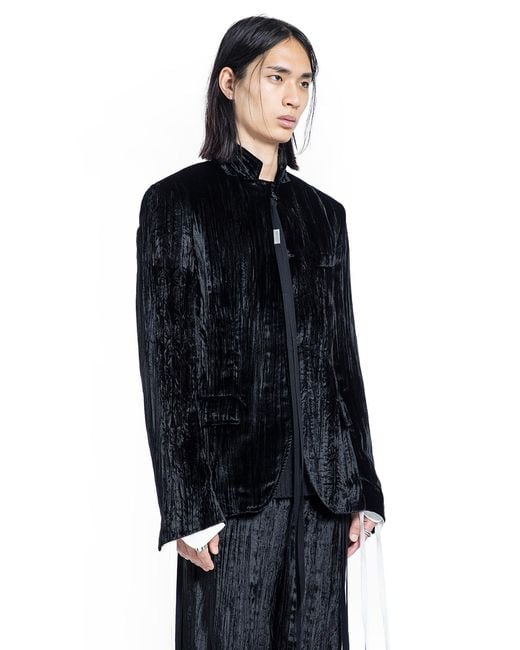 Ann Demeulemeester Black Lucius Deconstructed Jacket for men
