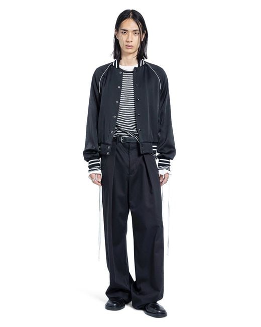 Ann Demeulemeester Blue Esko Bomber for men