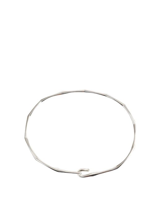 Werkstatt:münchen White Bangle Hook Facets for men