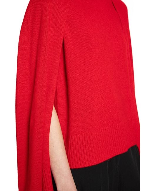Totême  Red Crew Cape Knit