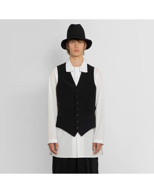 Yohji Yamamoto Black Waistcoats for men