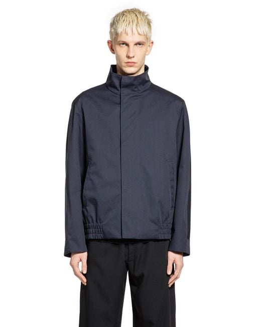 Lardini Blue Drill Jacket for men