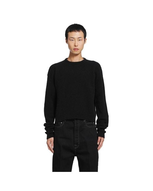 Rick Owens Black Tower Round Neck for men