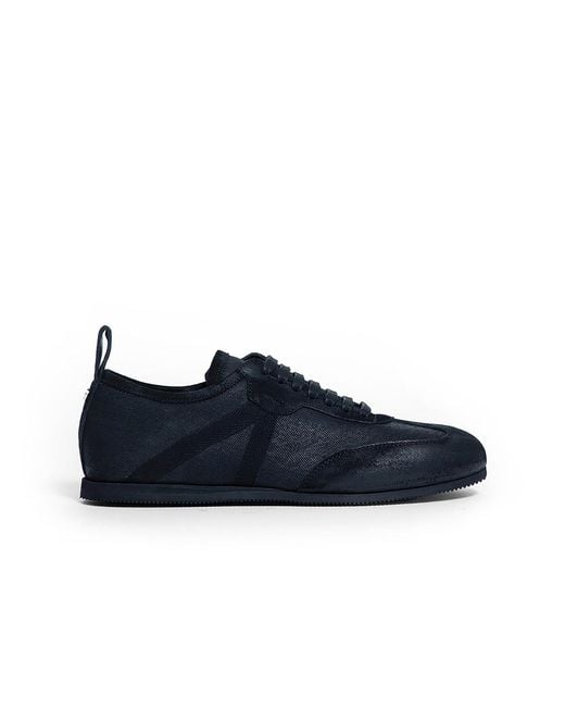 Ann Demeulemeester Blue Siru Soft Low-Top Boxing Sneakers for men