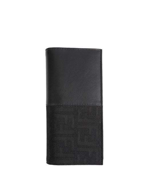 Fendi Black Continental Jacquard Wallet for men