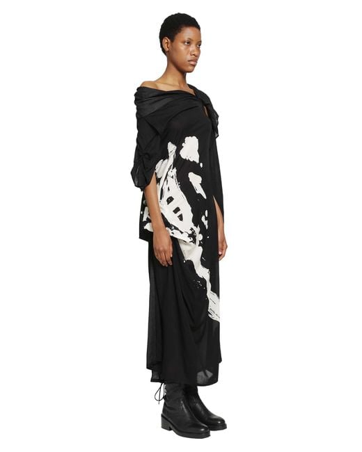 Yohji Yamamoto Black Long Sleeve Dress