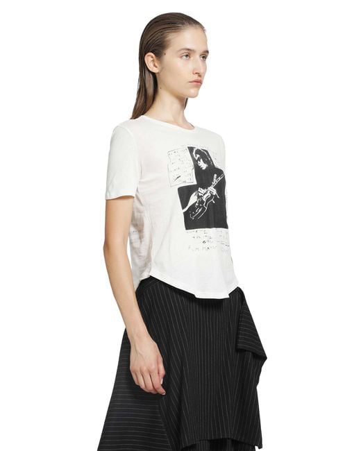 Ann Demeulemeester Black Floor Micro T-Shirt