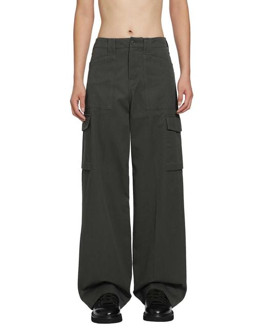 Rier Black Cargo Trousers for men