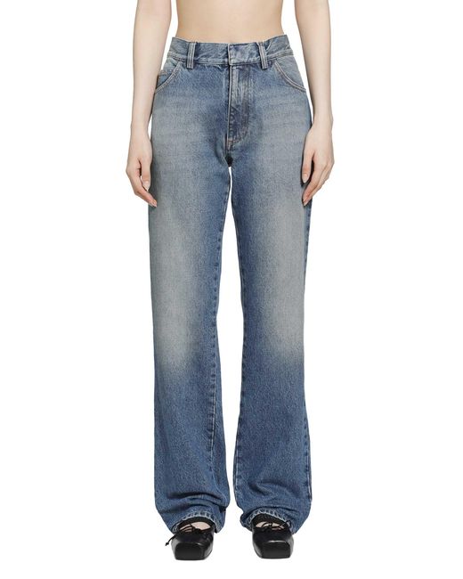 MM6 by Maison Margiela Blue Straight Leg Jeans