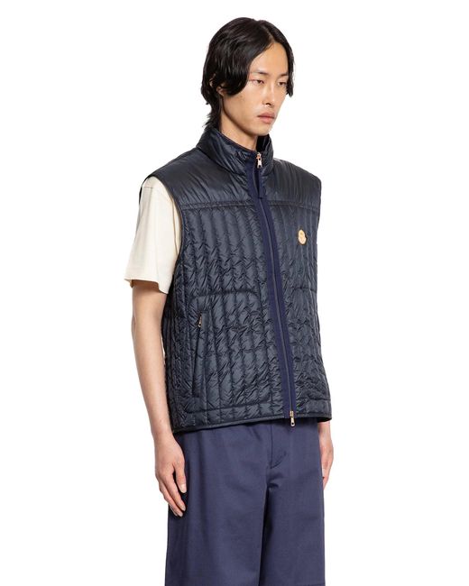 Moncler Genius Blue Vests for men