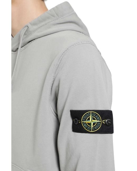 Stone Island Gray 6100062 Hoodie for men
