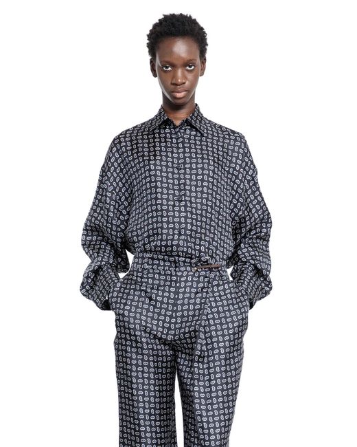 Prada Blue Losanga Shirt
