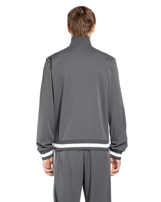 Gucci Gray Technical Jersey Track Jacket for men